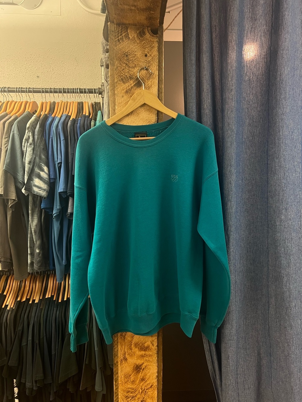 Vintage USA Olympics Teal Crewneck